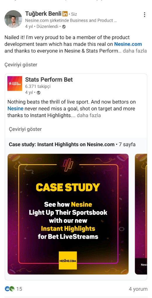 Instant Highlights case study with a sports data partner
